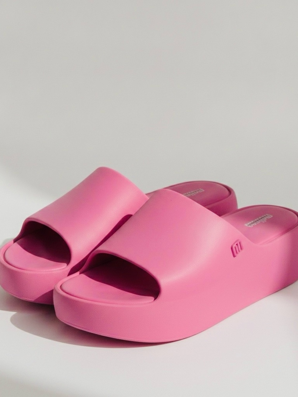 Melissa Bubblegum Pink Platform Slide Sandals